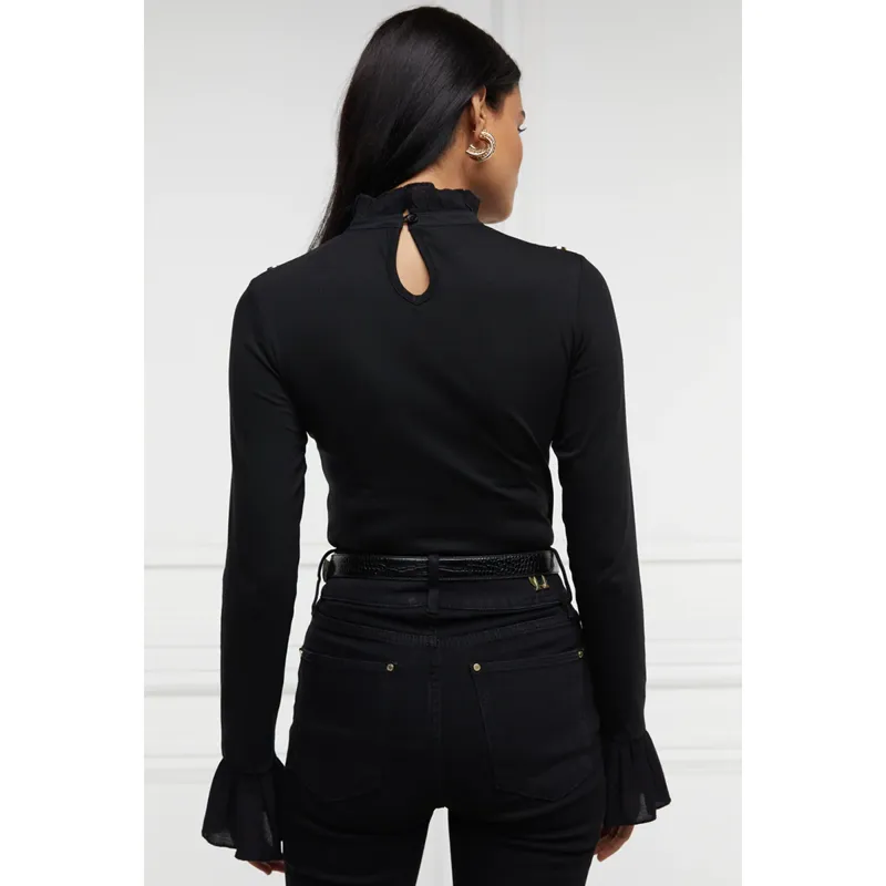 Holland Cooper Lilibet Jersey Tee - Black-2